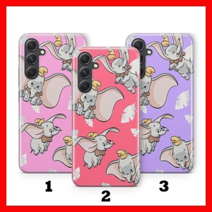 Custodia per telefono DUMBO 4 per Samsung A13 A14 A15 A16 A25 A26 A33 A34 A35 A36 A53 A54 A55 A56 A72 A73 + altri modelli Disney Cartoon Elephant