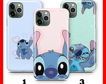 Funda para teléfono Stitch K8 para Apple iPhone 11 12 13 14 15 16 y 17 Air PRO Plus Mini Max Personaje de dibujos animados de Disney Criatura alienígena Perro Panda Amigo