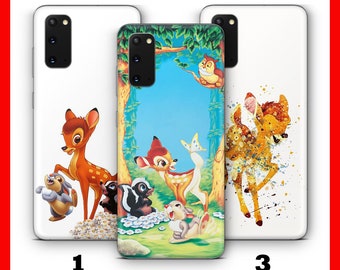 BAMBI Phone Case For Samsung Galaxy S20 S21 S22 S23 S24 S25 FE Plus Ultra Edge Disney Life in Woods Little Deer Fawn Rabbit Skunk Fun