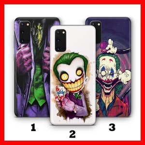 JOKER 1 Handytasche für Samsung Galaxy S20 S21 S22 S23 S24 FE S25 Plus Ultra Crazy Scary Cartoon Charakter Spielkarten Mystery Box