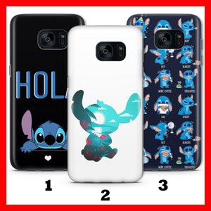 LiLO und STiTCH 3 Handytasche Hülle Für Samsung Galaxy S5 S6 S7 S8 S9 EdGE PLUS LTE NEO Disney Cartoon Koala Alien Hund lustiges Geschöpf