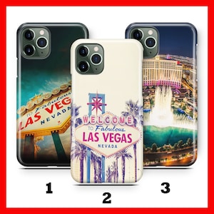 Las Vegas 3 Custodia per telefono per Apple iPHONE 11 12 13 14 15 16 Plus PRO MiNI MaX USA Stati Uniti America Nevada Stato Sin City Gioco d'azzardo