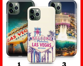 Custodia per telefono Las Vegas 3 per Apple iPhone 11 12 13 14 15 16 e 17 Air PRO Plus Mini Max USA Stati Uniti America Nevada State Sin City Gamble
