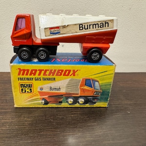 Vintage Matchbox Superfast Freeway Gas Tanker No. 63 - 1970s Lesney Diecast Toy