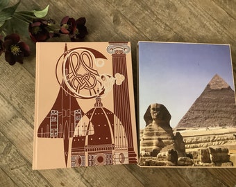 Sieben Weltwunder. Tolles illustriertes Folio Society Buch. Antike, Mittelalterliche, Renaissance & Moderne Wunder. Perfektes Bild vom Kaffeetisch!