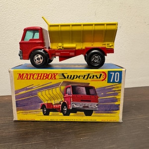 Vintage Matchbox Superfast Grit Spreader No. 70 - Lesney Diecast Toy with Original Box