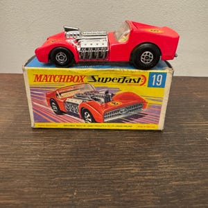 Vintage Matchbox Superfast Road Dragster No.19 - 1970s Lesney Diecast Toy
