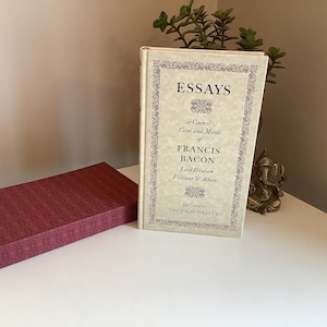 Essays or Counsels, Civil & Moral of Francis Bacon. Fabulous Folio Society illustrated book of philosophy and history in near-fine condition