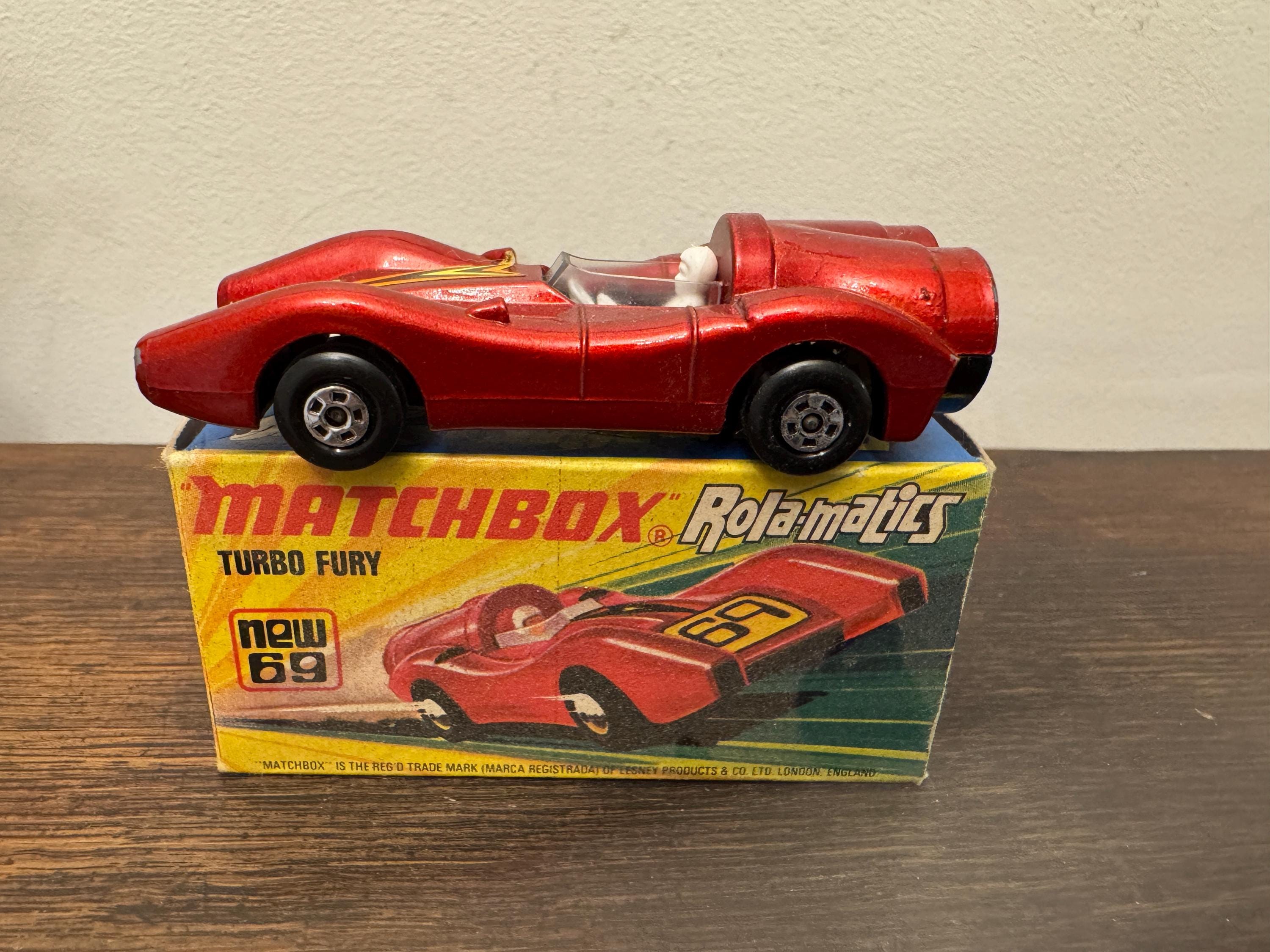 Vintage Matchbox Rolamatics Turbo Fury No.69 - 1970s Diecast Toy