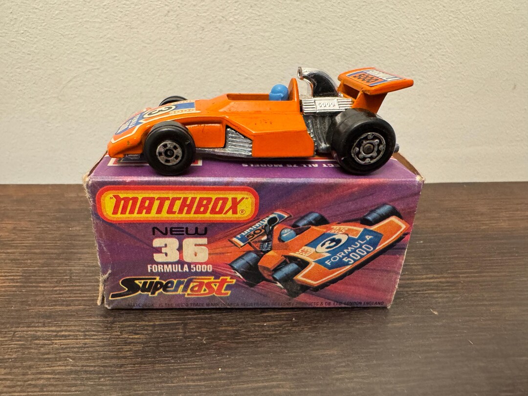 Vintage Matchbox Superfast Formula 5000 No.36 Diecast Toy Car With