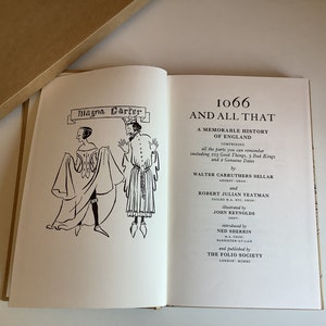 1066 And All That by Walter Carruthers Seller and Robert Julian Yeatman. Fab Amusing Folio Society book of comedic history. Great Condition image 4