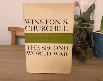 The Second World War Volume IV: The Hinge of Fate by Winston Churchill | 1965 original unclipped jacket | Illustrated + Maps | 3rd Edition