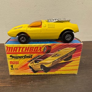 Vintage Matchbox Superfast Mod Rod No.1 - 1970s Lesney Diecast Toy with Original Box
