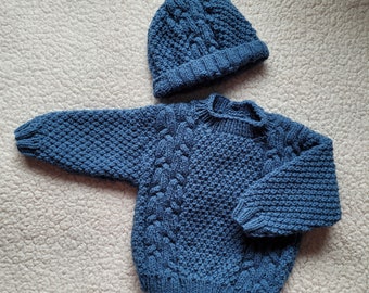 Six to Twelve month baby Jumper and hat combination