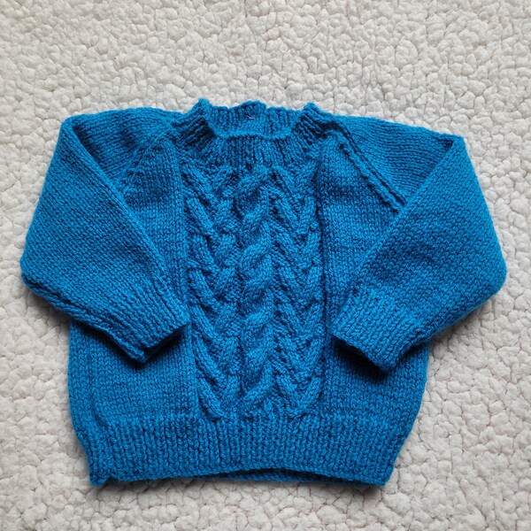 Knitted Baby Jumper Etsy