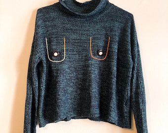 Turquoise Boobie Sweater