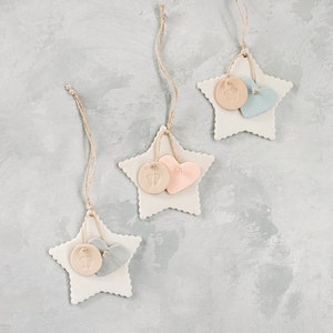 White Star Angel Baby Ornament