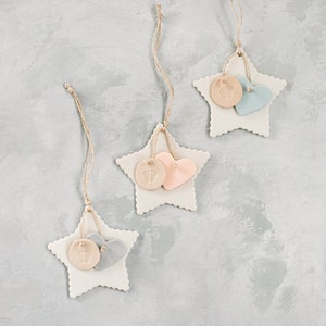 White Star Angel Baby Ornament image 1