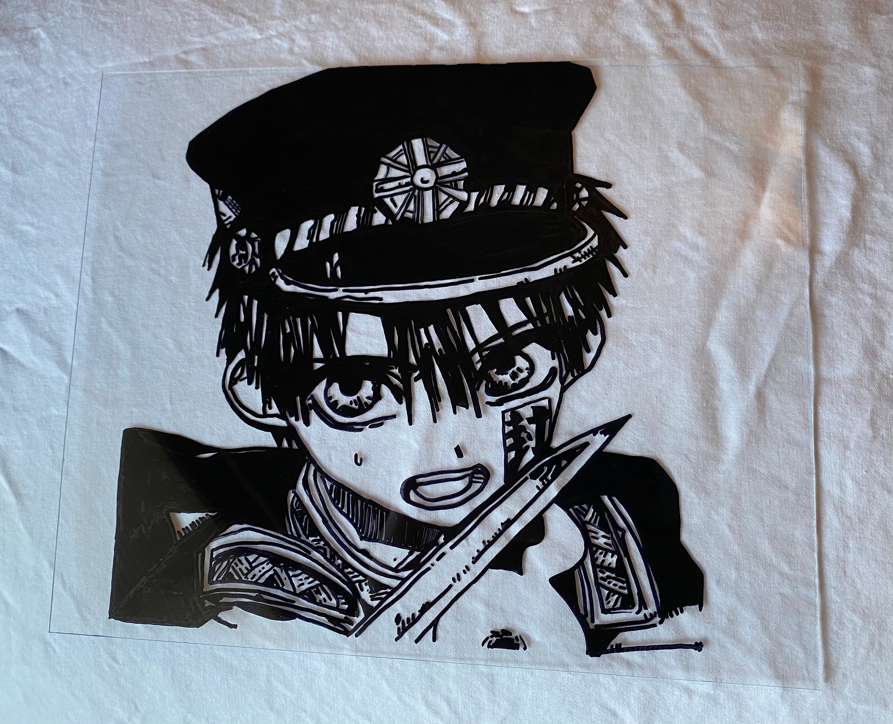 Toilet Bound Hanako-kun Glass Painting - made on plexiglass - READ ITEM DESCRIPTION