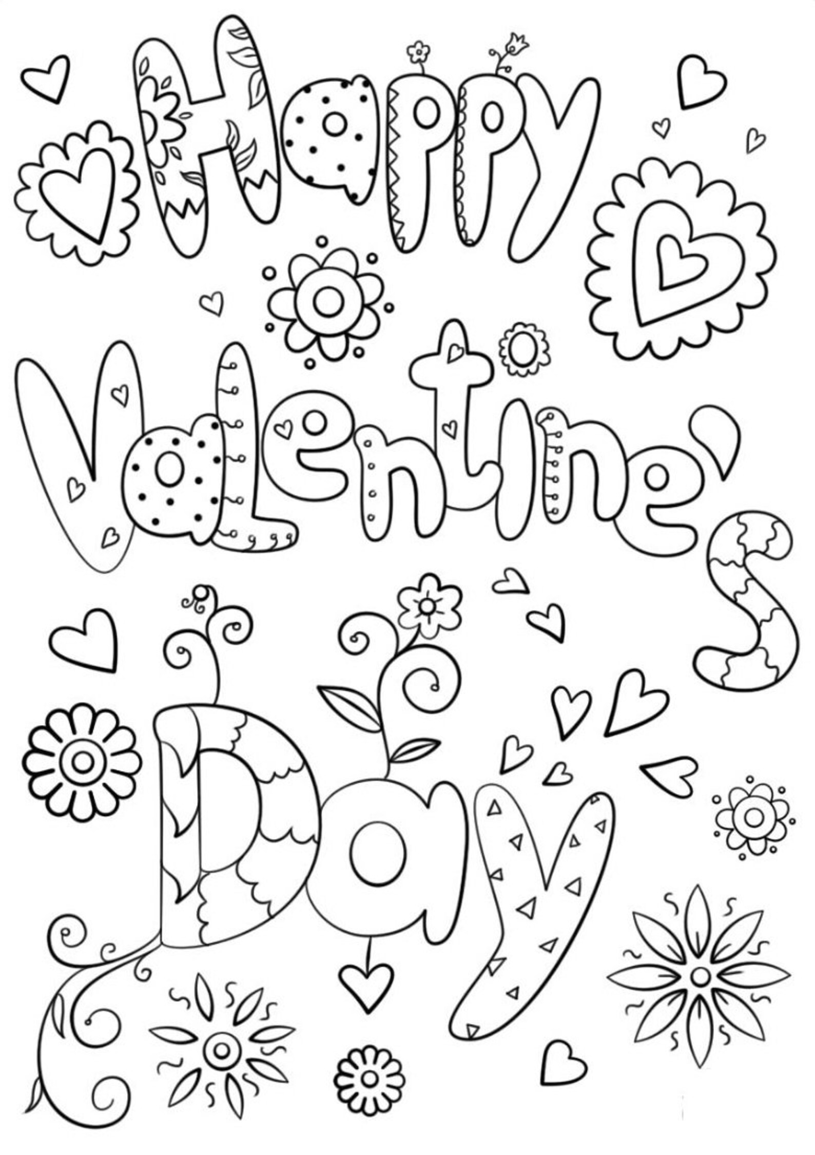 Valentines Day Coloring Pages Activity Sheets Homeschool Etsy