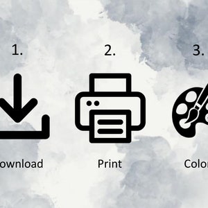 Coloring pages for kids Printable sheets Learning activity | Etsy