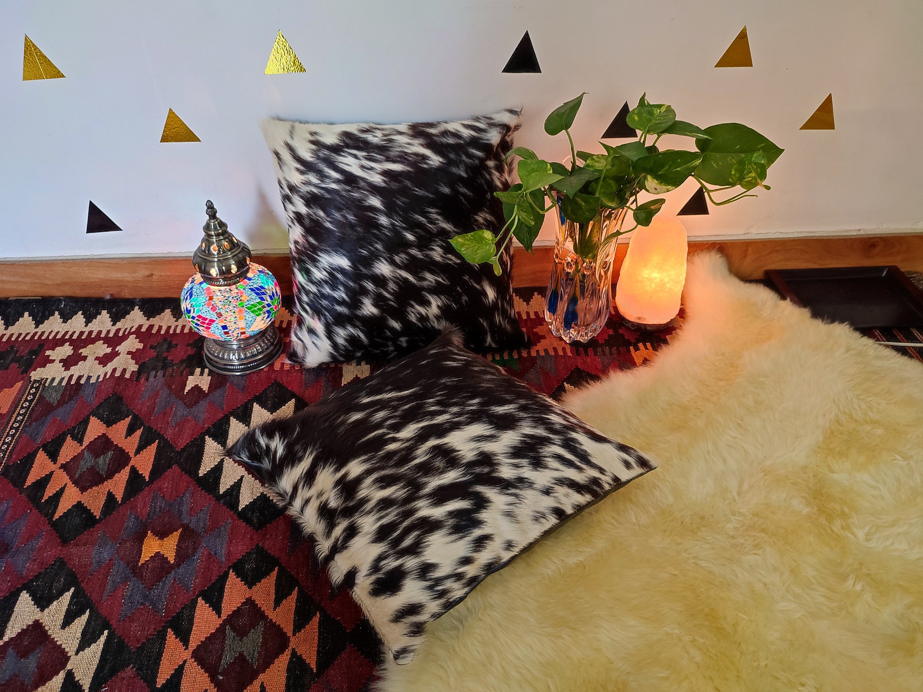 VARUN Fundas De Almohada De Vaca De Las Tierras Altas Con Girasoles Diseño De Ganado Cuadrado Para Decoración Del Hogar, Sofá, Automóvil, Dormitorio, Funda De Almohada De 18 X 18 Pulgadas