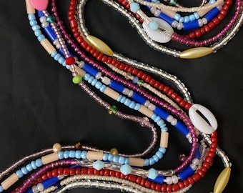 Assorted Waist Waist Beads Bundles of 7, Tie on waist beads
