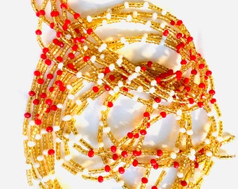 Sparkle Colorful Waist beads, Waist Beads, African Waist Beads, Crystal Beads waist beads