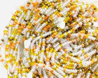 Colorful Waist beads Fall colors, African waist-beads, Waist Beads