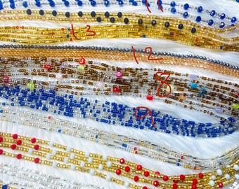 Sparkle Colorful Waist beads, Waist Beads, African Waist Beads, Crystal Beads waist beads