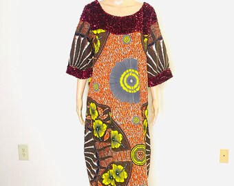 African Fabric Bubu Dress