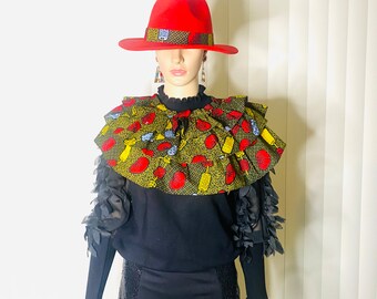 Classy Sassy Multilayered Gathered Necklace and Fedora