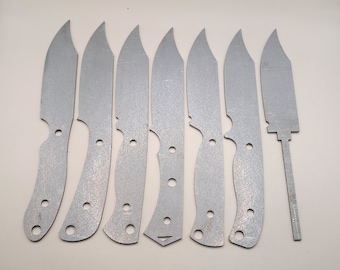 Clip Point Knife Blank for Makers 9 Inch–  80CrV2, D2, or AEB-L Steel