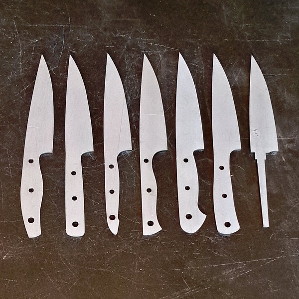 Blanc de couteau tout usage, couteau de cuisine, lame brute, fabrication de couteaux, acier inoxydable AEB-L, 80crv2, acier D2, fait main, personnalisable, fabriqué aux États-Unis