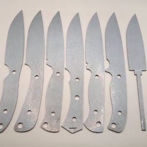 Knife Blade Blank 9 Inch Drop Point High Carbon or Stainless Steel USA Made Hunting Bushcraft Survival DIY Kit for Hobbyists