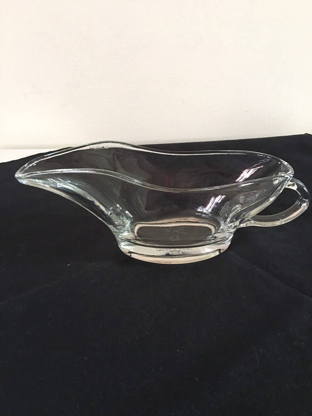 Anchor Hocking Clear Glass Gravy Boat Etsy