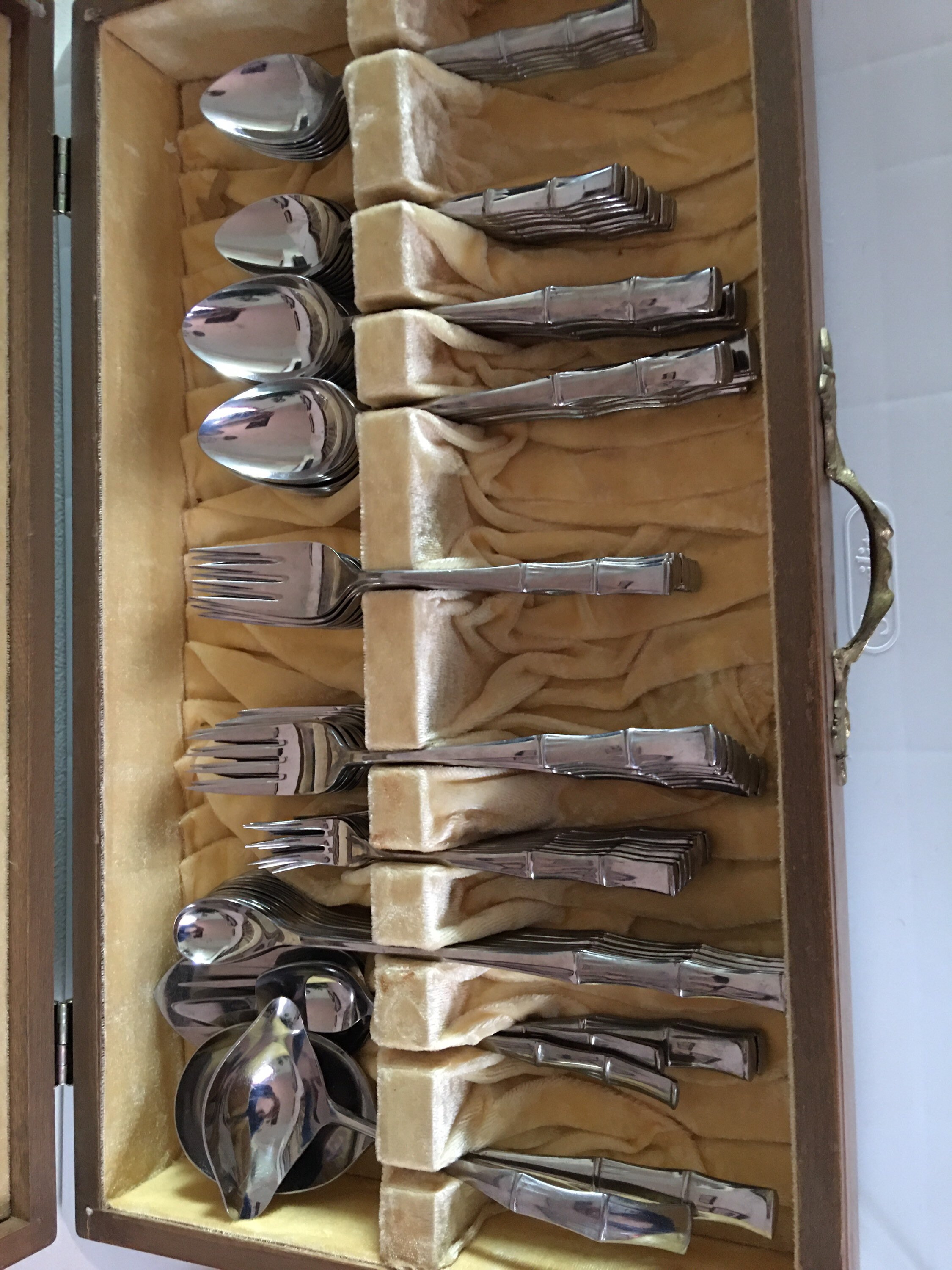 Eldan Japan Stainless Steel Flatware Set in Original Wood Etsy