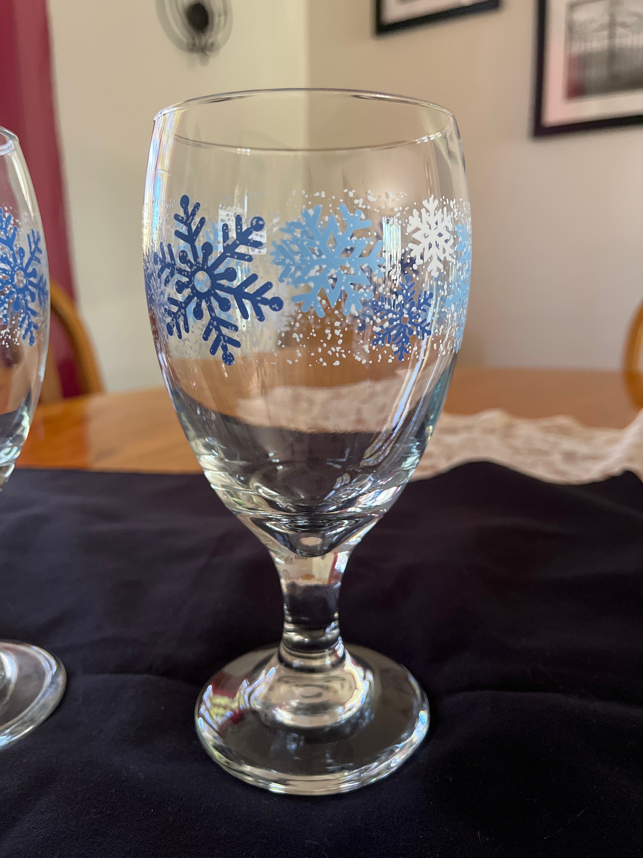 Wine Glasses Set of Eight 8 1/4 inches Tall Libby Glass Pattern #3004