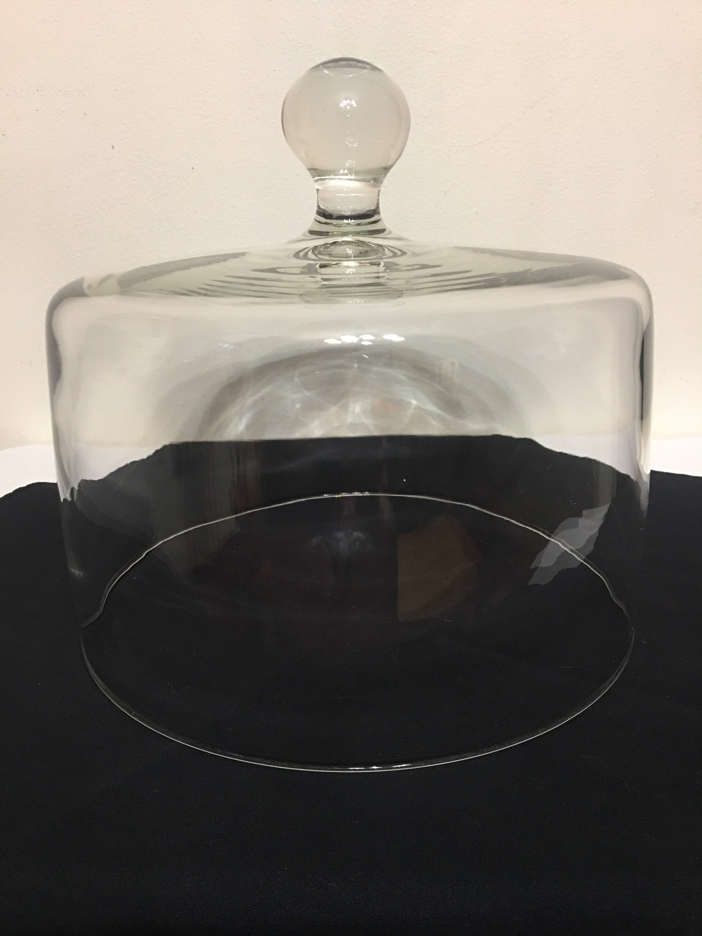 Jumbo/large/tall Display Glass Cake Dome With Floral Design Etsy UK