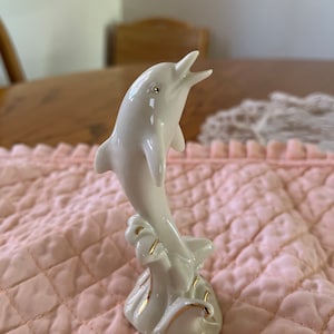 Lenox Porcelain with 24k gold Dolphin Figurine