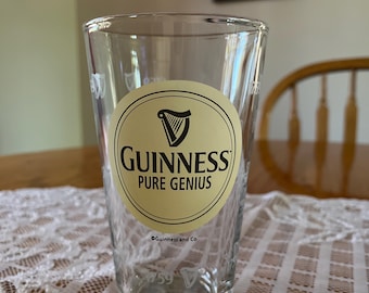 Guinness Pure Genius Pint, Pilsner, Beer, Pub, Ale Glass