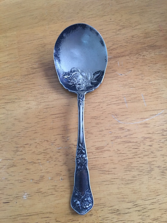 Oneida Community Reliance Plate A1 Serving Spoon bridal Rose Etsy
