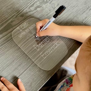 personalizado Puedo escribir el tablero de rastreo de letras de mi nombre, rastreo del alfabeto para niños, aprender a escribir la práctica de rastreo de nombres, rastreo de números del 1 al 10