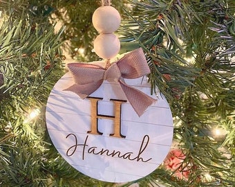 First name ornament personalized, Christmas ornaments handmade, unique gifts for grandma, Christmas gift for mom, housewarming gifts for