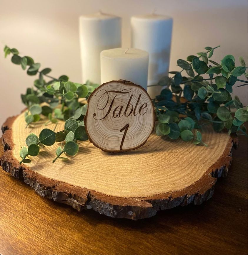 Wood Slices, Thick Wood Slices, Wedding Centerpieces, Wood