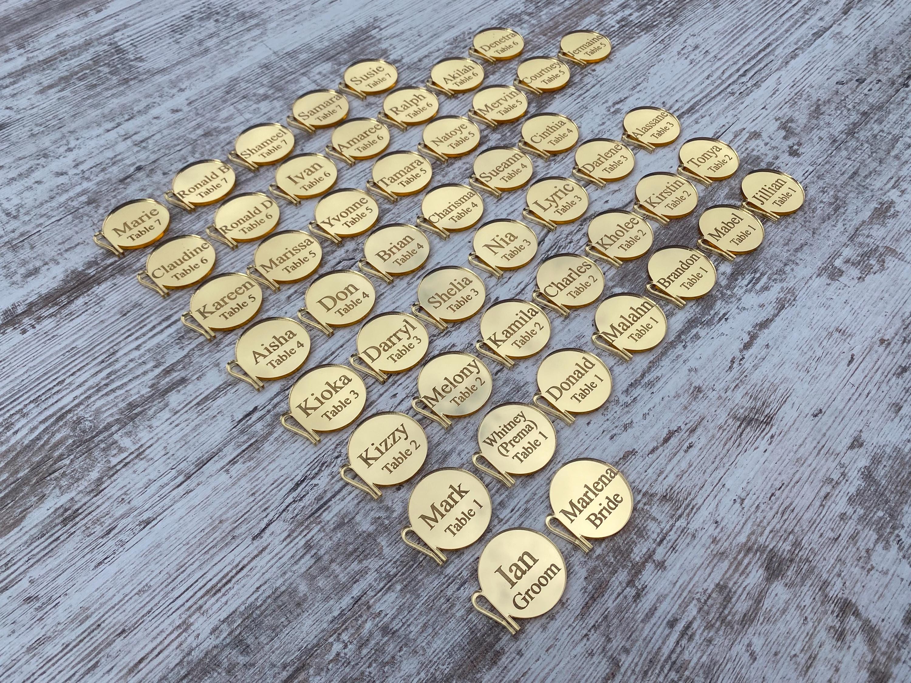 Personalized Drink Toppers, Drink Tags for Wedding, Unique Seating ...