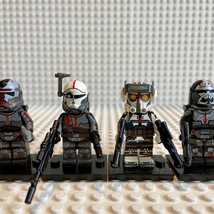 The Bad Batch Set, Lego Compatible Custom Minifigure, Star Wars