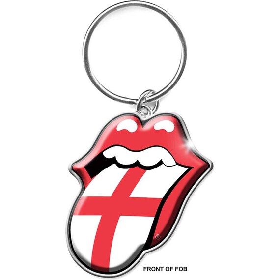 The Rolling Stones Keychain England enamel Infill Etsy