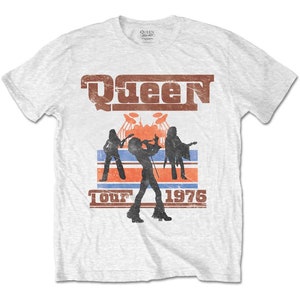 Queen Unisex Tee: 1976 Tour Silhouettes 