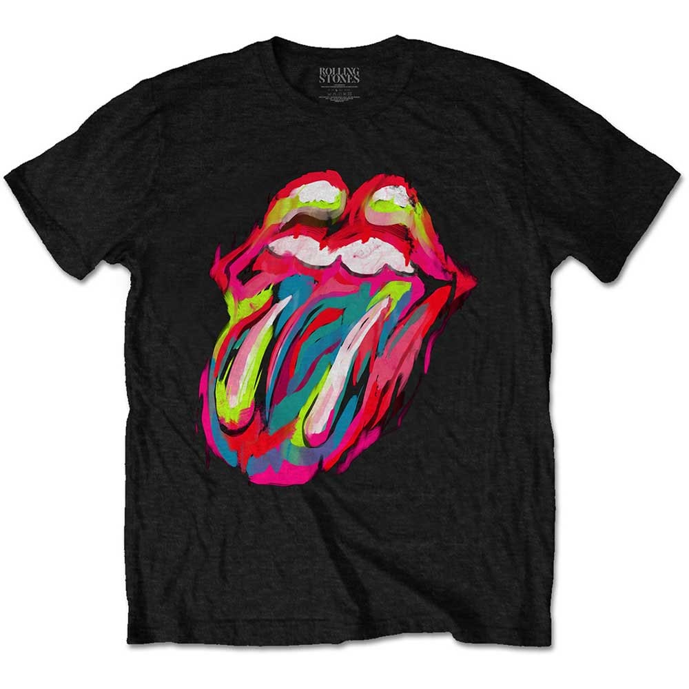 Discover Die Rolling Stones Sixty Brushstroke Zunge T-Shirt